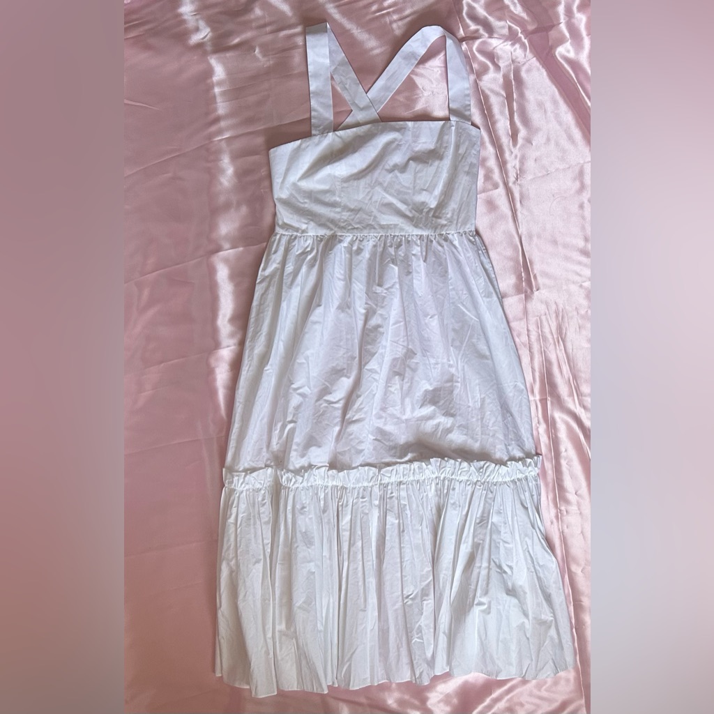 Cara Cara White Tiered Maxi Dress